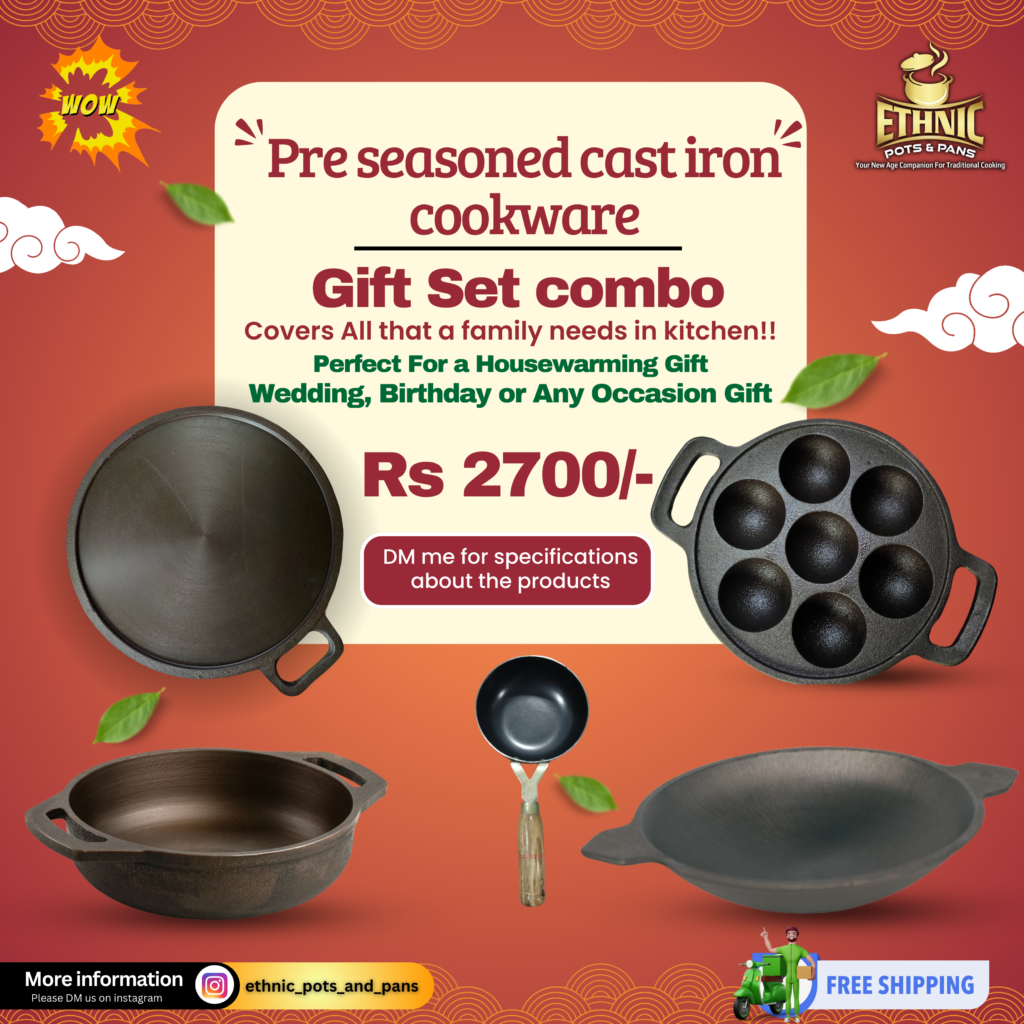 Beginners Combo/ Gift Set Combo - Pre-seasoned cast iron Combo